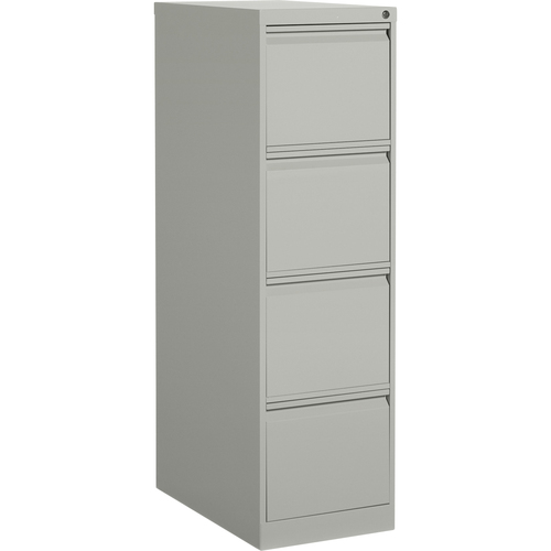 Global MVL2501 File Cabinet - 4-Drawer - 15.2" x 25" x 52" - 4 x Drawer(s) for File - Letter - Vertical - Lockable - Gray - Metal