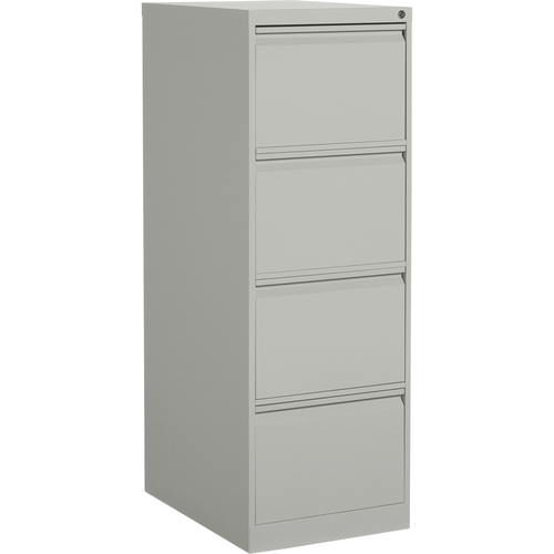 Global MVL25451 File Cabinet - 4-Drawer - 18.2" x 25" x 52" - 4 x Drawer(s) for File - Legal - Vertical - Gray - Metal
