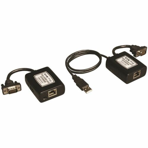Picture of Tripp Lite VGA over Cat5/6 Extender Kit Transmitter/Receiver for Video USB Powered Up to 500 ft. (152 m) TAA