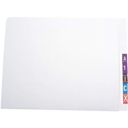 Oxford Letter Recycled End Tab File Folder - 8 1/2" x 11" - Fiber - Ivory - 50 / Box - End Tab Folders - PFXA88GD10