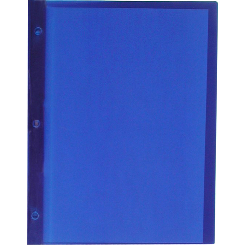 Winnable TC-02 Letter Report Cover - 8 1/2" (216 mm) x 10 63/64" (279 mm) - 80 Sheets Capacity - 3-prong Fastener Fastener(s) - Poly - Blue