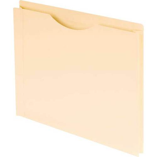 Pendaflex Letter Recycled File Jacket - 8 1/2" x 11" - 1 1/2" Expansion - Fiber - Manila - 10 / Pack - Expanding Pockets - PFX3033DCP10