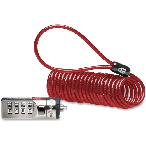 Kensington Portable Combination Laptop Lock - Portable - 4-wheel - Combination Lock - 6 ft