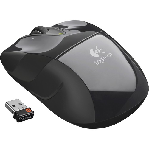 Logitech Wireless Laser Mouse - Optical - Wireless - Radio Frequency - 2.40 GHz - Gray - 1 Pack - USB - 1000 dpi - Scroll Wheel - 3 Button(s) - Symmetrical