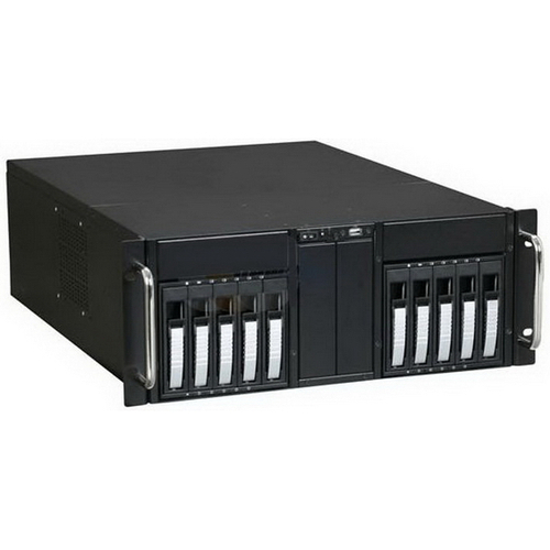 iStarUSA D Storm D-410-B10SA System Cabinet - Rack-mountable - Black, Silver - Zinc-coated Steel - 4U - 14 x Bay - 2 x Fan(s) Installed - ATX, EATX, Micro ATX Motherboard Supported - 2 x Fan(s) Supported - 4 x External 5.25" Bay - 10 x External 3.5" Bay -