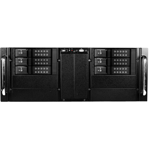 iStarUSA D Storm D-410-DE6 System Cabinet - Rack-mountable - Black, Black - Zinc-coated Steel - 4U - 6 x Bay - 2 x Fan(s) Installed - EATX, ATX, Micro ATX Motherboard Supported - 2 x Fan(s) Supported - 6 x External 3.5" Bay - 7x Slot(s) - 1 x USB(s)