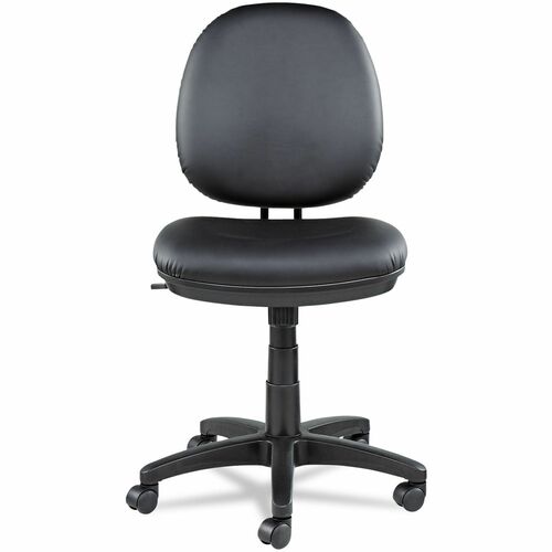 Alera Interval Task Chair - Black Seat Color - Bonded Leather Seat Material - Black Back Color - Bonded Leather Back Material - Black Frame Color - Nylon Frame Material - 5-star Base - Plastic - 1 Each