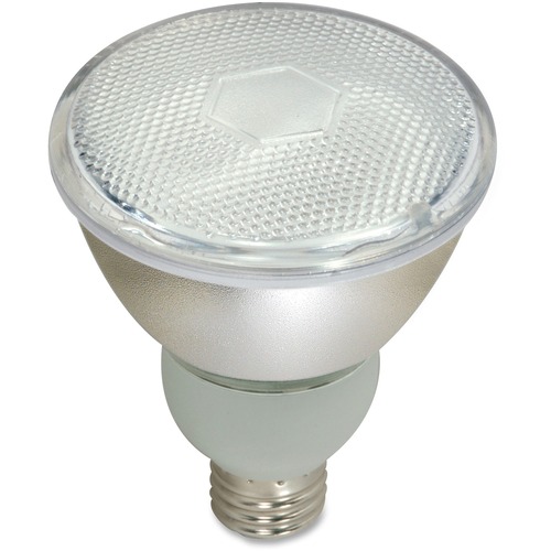 Satco 15-watt PAR30 CFL Floodlight - 15 W - 50 W Incandescent Equivalent Wattage - 120 V AC - 700 lm - Spiral - PAR30 Size - Warm White Light Color - E26 Base - 10000 Hour - 4400.3°F (2426.8°C) Color Temperature - 82 CRI - Energy Saver, Instant On