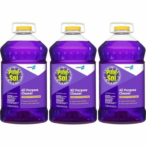 CloroxPro™ Pine-Sol All Purpose Cleaner - Liquid - 144 fl oz (4.5 quart) - Lavender Clean Scent - 3 / Carton - Purple