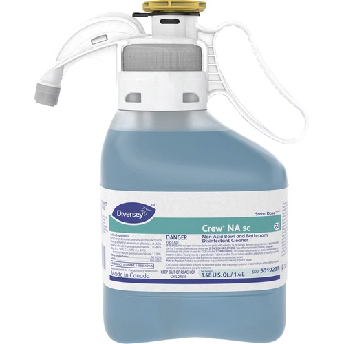 Diversey Non-acid Bowl/Bathroom Cleaner - For Multi Surface, Multipurpose - Concentrate - 47.3 fl oz (1.5 quart) - Floral Scent - 1 Each - Deodorize, Disinfectant, Antibacterial - Blue