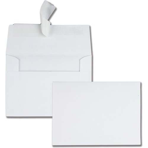 Quality Park 4-1/2 x 6-1/4 Photo Envelopes with Self-Seal Closure - Specialty - 4 1/2" Width x 6 1/4" Length - 24 lb - Wove - 50 / Box - White