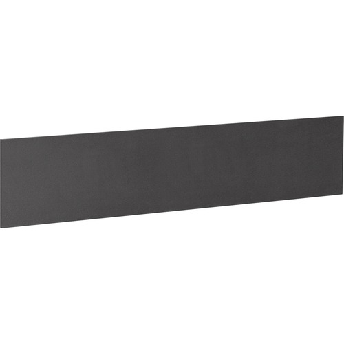 Lorell Essentials Series Hutch Tackboards - 16.50" (419.10 mm) Height x 63.88" (1622.43 mm) Width x 0.50" (12.70 mm) Depth - Black Fabric Surface - Laminated - 1 Each - Cork/Fabric Bulletin Boards - LLR69915