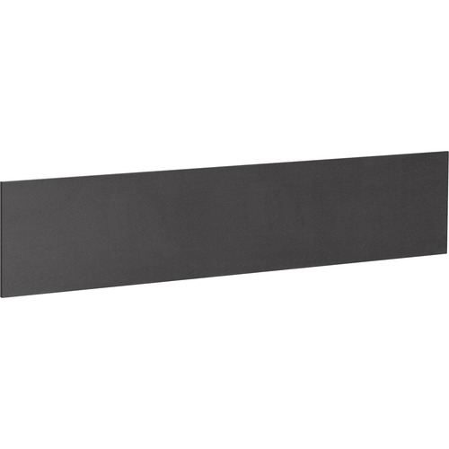 Lorell Essentials Series Hutch Tackboards - 16.50" Height x 56.75" Width x 0.50" Depth - Black Fabric Surface - Laminated - 1 Each