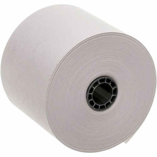 Business Source 1-Ply 126' Adding Machine Paper Rolls - 2 1/4" x 126 ft - 100 / Carton - Sustainable Forestry Initiative (SFI) - Lint-free - White