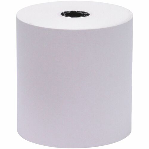 Business Source Bond Paper - White - 3" x 165 ft - 12 / Pack - SFI - Calculator & Register Rolls - BSN31827