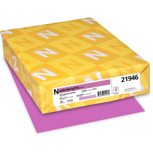 Astrobrights Color Paper - Orchid - Letter - 8 1/2" x 11" - 24 lb Basis Weight - 500 / Ream - Acid-free, Lignin-free - Orchid