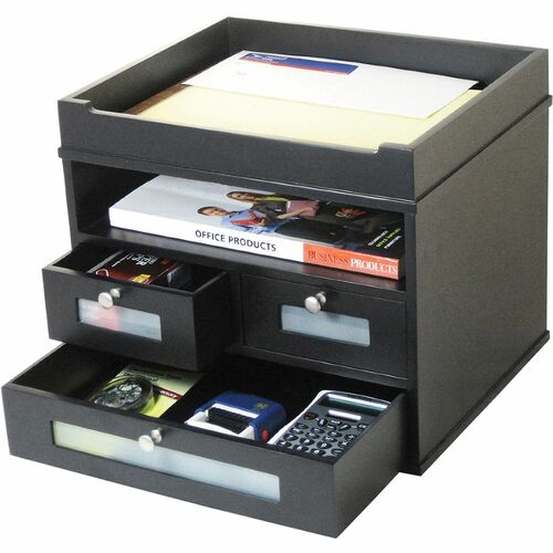 Organisateur de bureau à 3 tiroirs Midnight Black - Victor