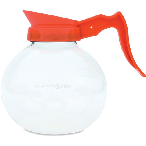 Coffee Pro 12-cup Glass Decanter - Clear - Glass Body - 1 Each
