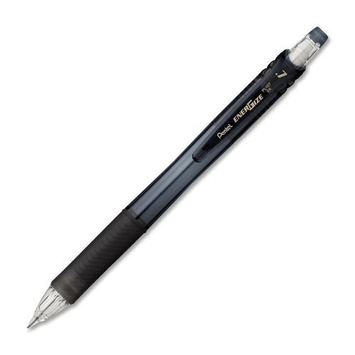 Pentel EnerGizeX Mechanical Pencils - 0.7 mm Lead - #2 - Refillable - Transparent Black Barrel