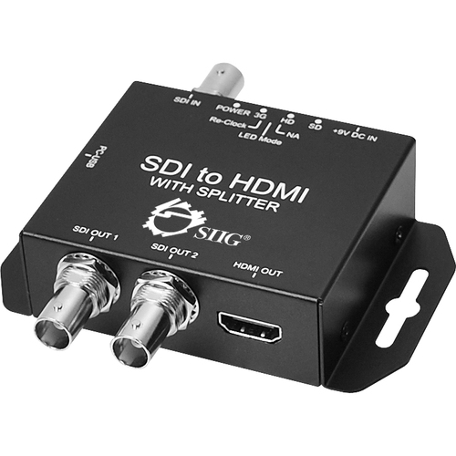 SIIG 3G-SDI to HDMI Converter - Functions: Signal Conversion - SDI - 1 PackOEM - External
