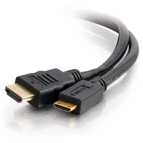 C2G 1m (3ft) 4K HDMI to Mini HDMI Cable with Ethernet - High Speed UltraHD - 3.28 ft HDMI A/V Cable for Audio/Video Device, Home Theater System, Smartphone, Tablet - First End: 1 x HDMI Male Digital Audio/Video - Second End: 1 x Mini HDMI Male Digital Aud
