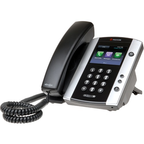 Poly VVX 500 IP Phone - 3 Multiple Conferencing - 1 x Total Line - VoIP - 3.5" LCD - 2 x Network (RJ-45) - PoE Ports
