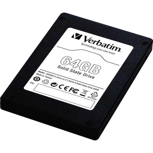 Verbatim 64GB SATA II Internal Solid State Drive - 2.5" - SATA/300