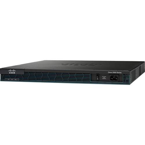 Cisco 2901 Integrated Services Router - Refurbished - 2 Ports - PoE Ports - Management Port - 9 - 512 MB - Gigabit Ethernet - 1U - Wall Mountable, Rack-mountable, Desktop - 90 Day
