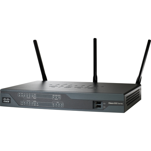 Cisco Systems, Inc CISCO891WAGNAK9-RF Cisco 891W Wi-Fi 4 IEEE 802.11n  Wireless Integrated Services Router - Refurbished