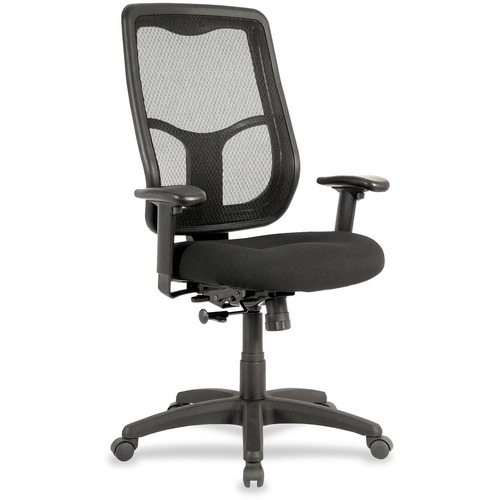 Eurotech europa High-Back Executive Chair - Black Seat Color - Fabric Seat Material - 1 Each