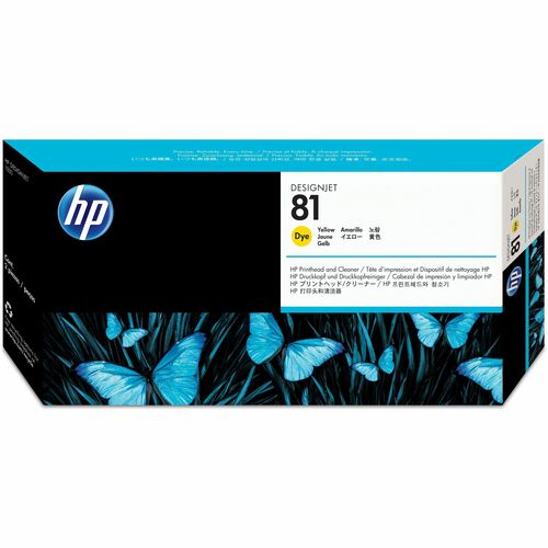 HP 81 (C4953A) Original Printhead - Single Pack - Inkjet - 1000 Pages - Yellow