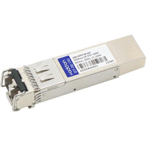 Brocade (Formerly) 10G-SFPP-SR Compatible TAA Compliant 10GBase-SR SFP+ Transceiver (MMF, 850nm, 300m, LC, DOM) - 100% compatible and guaranteed to work
