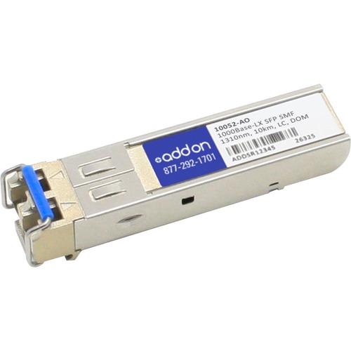 AddOn Extreme Networks 10052 Compatible TAA Compliant 1000Base-LX SFP Transceiver (SMF, 1310nm, 10km, LC, DOM) - 100% compatible and guaranteed to work