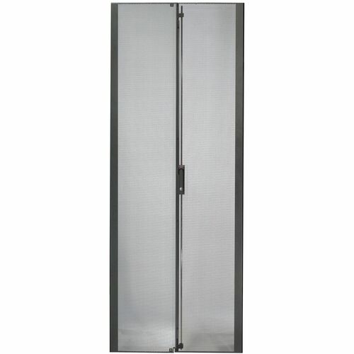APC by Schneider Electric Perforated Split Door Panel - Black - 1 Pack - 80.5" Height - 23.6" Width - 1" Depth