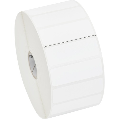 Zebra Label Paper 2.25x0.75in Direct Thermal Z-Select 4000D - 2 1/4" Width x 3/4" Length - Permanent Adhesive - Direct Thermal - White - Paper, Acrylic - Perforated - 3315 / Roll - 12 / Roll