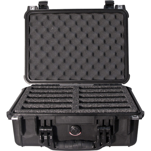 WiebeTech Protective Hard Drive Case - Internal Dimensions: 14.62" Length x 10.18" Width x 6" Depth - External Dimensions: 16" Length x 13" Width x 6.9" Depth - 3.89 gal - 10 x Hard Drive - Double Throw Latch Closure - For Hard Drive