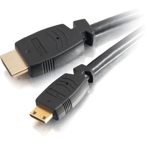 C2G 1m Velocity High Speed HDMI to Mini HDMI Cable - Ethernet - 4K 60Hz (3ft) - 3.28 ft HDMI A/V Cable for Audio/Video Device, Cellular Phone, Tablet PC, Smartphone - First End: 1 x HDMI 2.0 Digital Audio/Video - Male - Second End: 1 x Mini HDMI 2.0 Digit