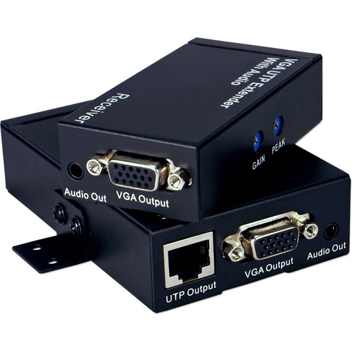 QVS Video Console/Extender - 1 Input Device - 1 Output Device - 500 ft Range - 2 x Network (RJ-45) - 1 x VGA In - 1 x VGA Out - 1920 x 1440 - Twisted Pair - Category 6