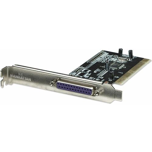 Manhattan Parallel PCI Card with 1 External DB25 Port - Compatible with ISA parallel port addresses for use with legacy devices