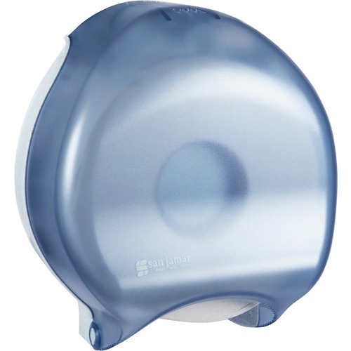 San Jamar Classic Single JBT Tissue Dispenser - Roll Dispenser - 1 x Roll - 12" Height x 10.3" Width x 5.6" Depth - Plastic - Arctic Blue - Durable, Break Resistant, Key Lock, Long Lasting, Damage Resistant - 1 Each