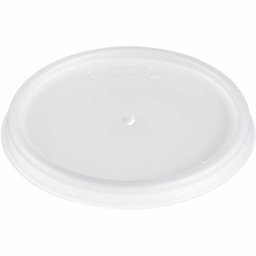 Dart 4 oz HIPS Plastic Vented Lid - Translucent - 2.7" Diameter - High Impact Polystyrene (HIPS), Plastic - Translucent - 1000 / Case