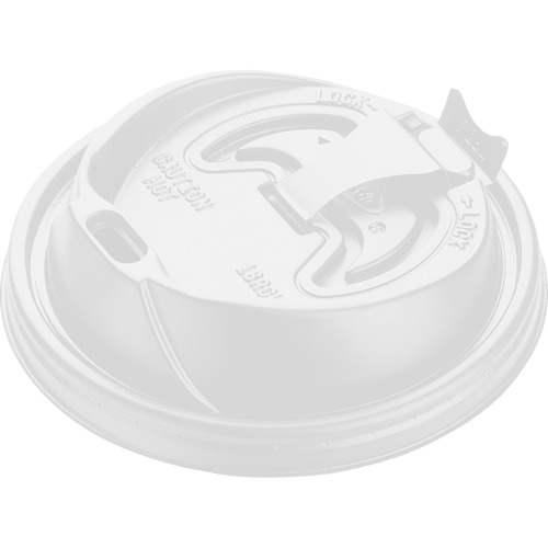 Dart Reclosable Hot Beverage Cup Lids - White - 100 / Pack