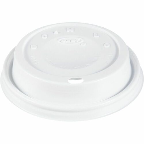 Dart 12 oz (355 mL) White, Cappuccino - Dome - 3.6" Diameter - High Impact Polystyrene (HIPS) - White - 1000 / Case