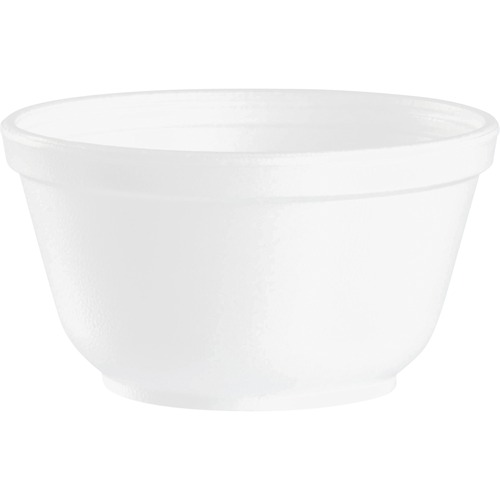 Dart J Cup 10 oz. Foam Bowls - Serving - White - Foam, Polystyrene Body - 50 / Bag - 20 / Carton