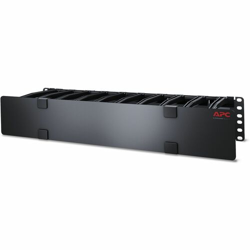 APC by Schneider Electric Horizontal Cable Manager - Cable Manager - Black - 2U Rack Height - TAA Compliant