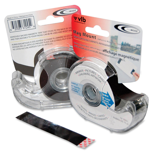 Zeus Magnetic Tape with Self-Cutting Dispenser - 15 ft Length x