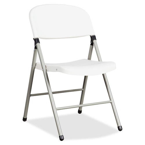 Heartwood Toughlite TLT-FC6 Folding Chairs - 6/CT - Polyethylene Seat - Powder Coated Steel Frame - Four-legged Base - 6 / Carton = HTWTLTFC6