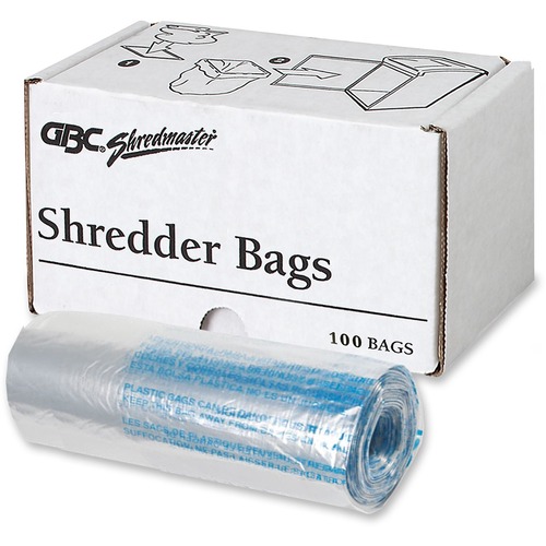 Swingline See-through Shredder Bag - 30.28 L - 100/Box - Poly - Clear