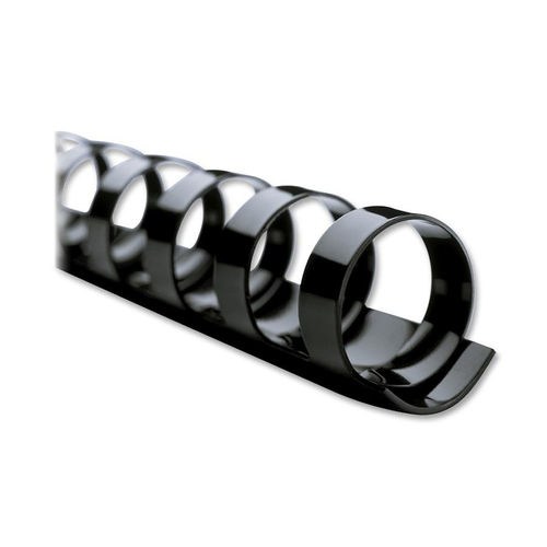 GBC CombBind 19-ring Binding Spine - 360 x Sheet Capacity - For Letter 8 1/2" x 11" Sheet - Round - Black - Polyvinyl Chloride (PVC) - 1 / Box