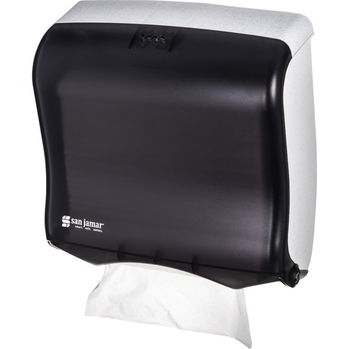 San Jamar C-fold/Multi-fold Towel Dispenser - C Fold, Multifold, Touchless Dispenser - 400 x Multifold, 240 x C Fold - 11.5" Height x 11.5" Width x 6"